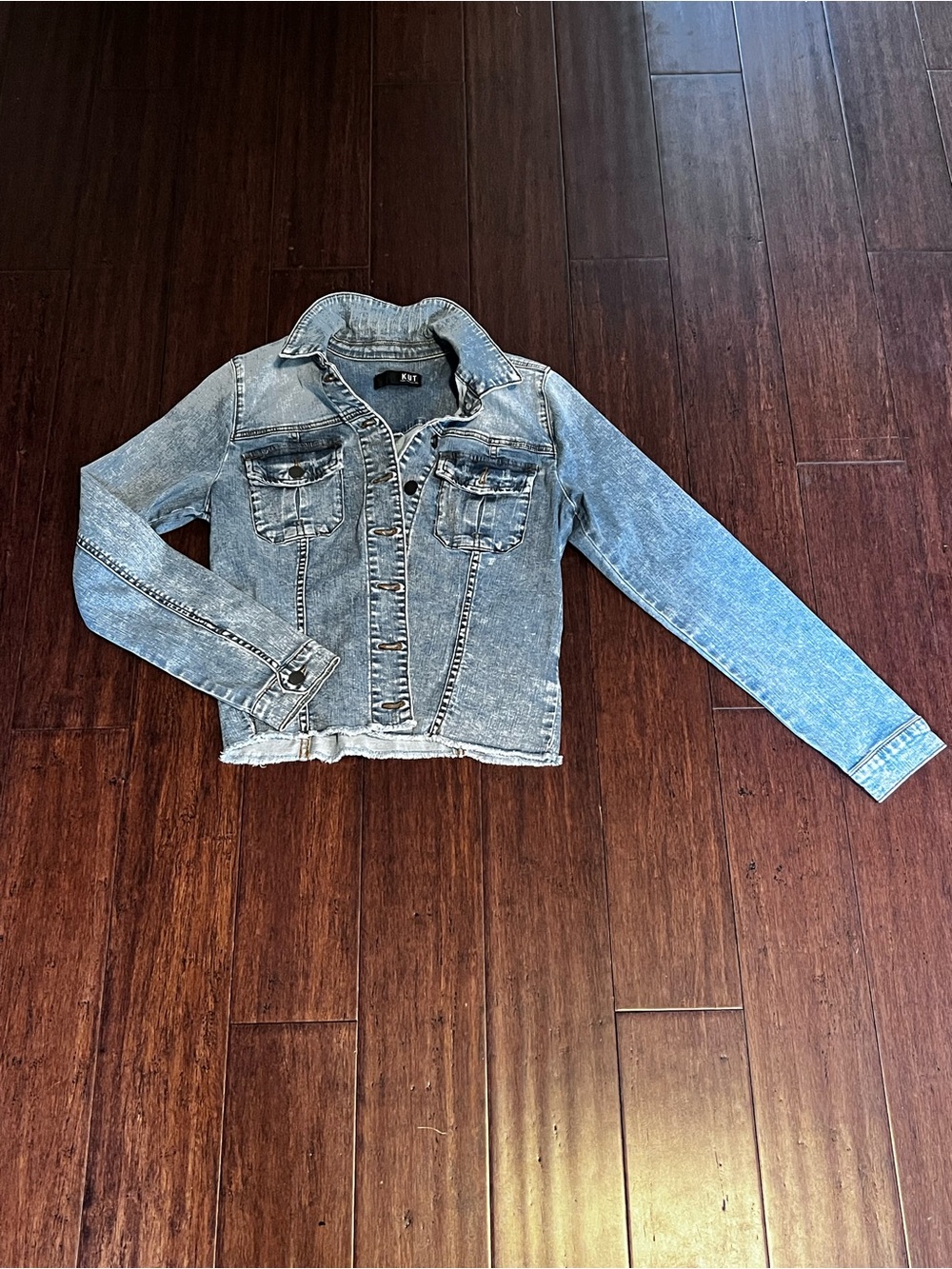 Kut from the Kloth Light Blue Denim Jean Jacket